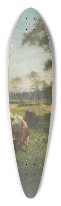 Joseph Farquharson - Cattle Grazing 39.3 inch art pintail longboard deck