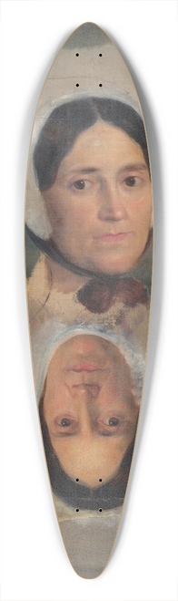 Joseph Hasslwander - Zwei Frauenkopfstudien 39.3 inch art pintail longboard deck