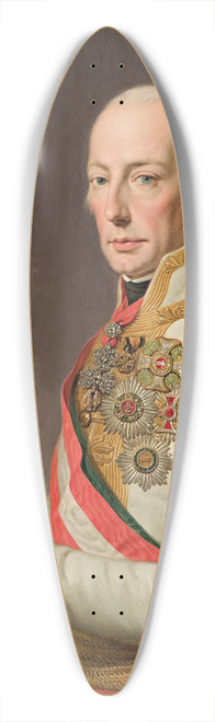 Joseph Kreutzinger - Portrait of Francis II 39.3 inch art pintail longboard deck