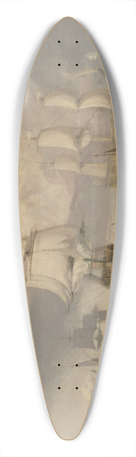 Joseph Mallord William Turner - The Victory Returning from Trafalgar, in Three Positions 39.3 inch art pintail longboard deck