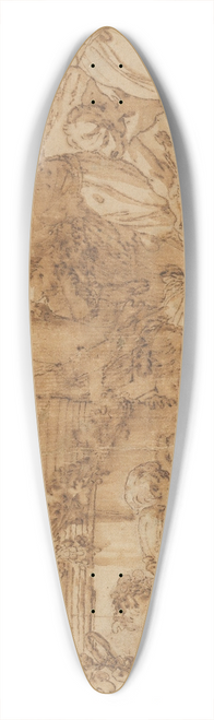 Joseph-Marie Vien - Bacchanal; Arrival at the Wine Vat 39.3 inch art pintail longboard deck
