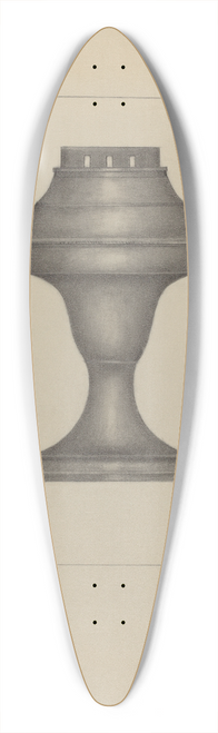 Joseph Stonefield - Pewter Lamp 39.3 inch art pintail longboard deck