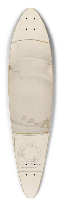 Joseph Sudek - Dinner Platter 39.3 inch art pintail longboard deck