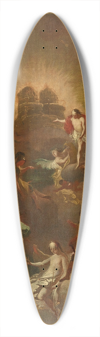 Joseph Winterhalder the younger - Christus und die neun Engelchre erwarten Maria vor seinem und ihrem Thron 39.3 inch art pintail longboard deck