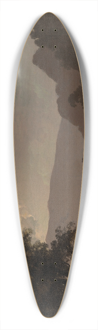 Joseph Wright of Derby - A moonlit landscape 39.3 inch art pintail longboard deck