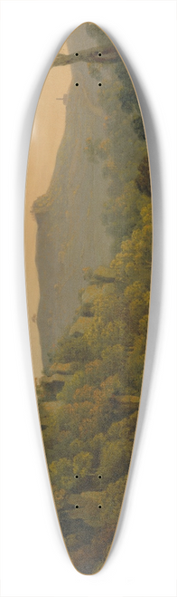 Joseph Wright of Derby - Matlock Dale, looking toward Black Rock Escarpment 39.3 inch art pintail longboard deck