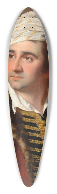 Joseph Wright of Derby - Portrait of a gentleman in a red fur-trimmed coat 39.3 inch art pintail longboard deck