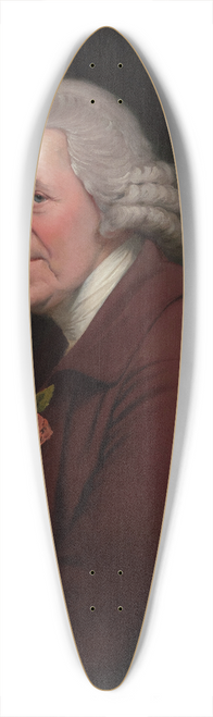 Joseph Wright of Derby - Portrait of Old John, Head Waiter at the Kings Head Inn in Derby 39.3 inch art pintail longboard deck