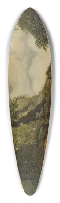 Joseph Wright of Derby - Virgils Tomb by Moonlight, with Silius Italicus 39.3 inch art pintail longboard deck