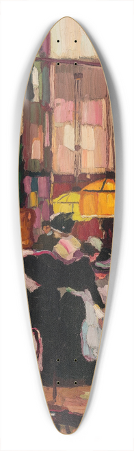 Josse Goossens - In der Teestube 39.3 inch art pintail longboard deck