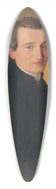 Jozef Boetech Klemens - Portrait of a Revivalist 39.3 inch art pintail longboard deck