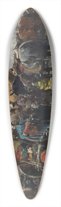 Jozef Brandt - Fair in Balta, Podolia region 39.3 inch art pintail longboard deck