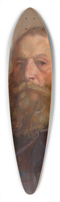 Jozef Chelmonski - Self-portrait 39.3 inch art pintail longboard deck
