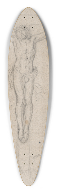 Jozef Czauczik - Christ on the Cross (Crucified) 39.3 inch art pintail longboard deck
