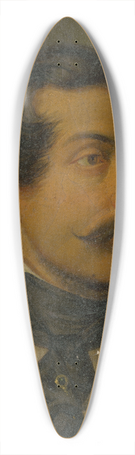 Jozef Czauczik - Portrait of a Man with a Pin and a Cravat 39.3 inch art pintail longboard deck