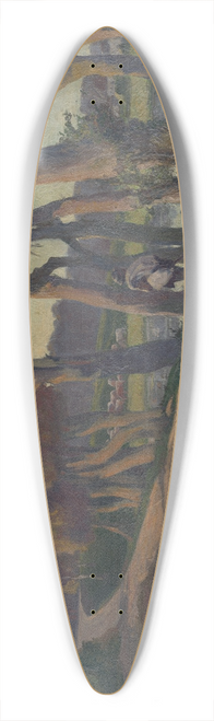 Jozef Hanula - Landscape With A Herdsman 39.3 inch art pintail longboard deck