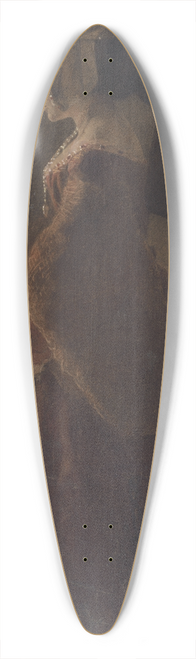 Jozef Hanula - Portrait of a lady with a veil 39.3 inch art pintail longboard deck