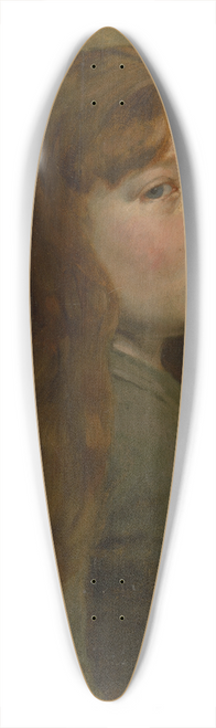 Jozef Hanula - Study of a Woman from Three Quarters Profile 39.3 inch art pintail longboard deck