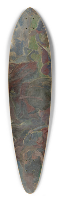 Jozef Hanula - Tomorys Death at the Battle of Mohcs 39.3 inch art pintail longboard deck