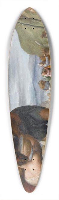 Juan Antonio De Frias y Escalante - Moses Striking The Rock 39.3 inch art pintail longboard deck