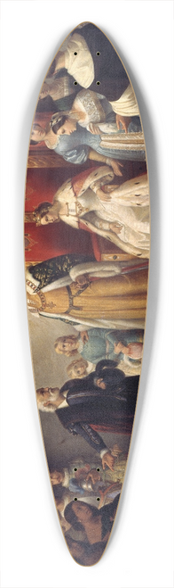 Juan Cordero - Cristopher Columbus at the Court of the Catholic Monarchs 39.3 inch art pintail longboard deck