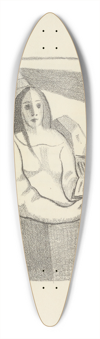 Juan Gris - As a wife has a cow 1 39.3 inch art pintail longboard deck