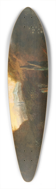 Jules Csar Denis van Loo - Figures bathing in a landscape 39.3 inch art pintail longboard deck