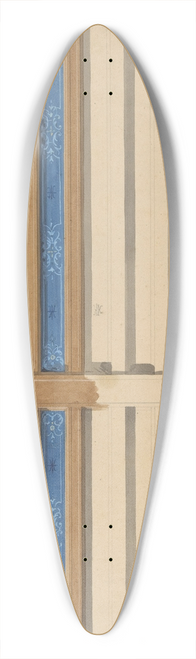 Jules-Edmond-Charles Lachaise - Design for a beamed ceiling with painted panels 39.3 inch art pintail longboard deck