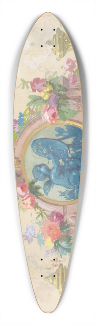 Jules-Edmond-Charles Lachaise - Design fo the Allegory of the Arts 39.3 inch art pintail longboard deck