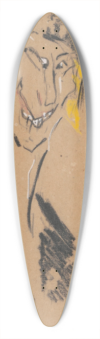Jules Schmalzigaug - Smile under a Hat 39.3 inch art pintail longboard deck
