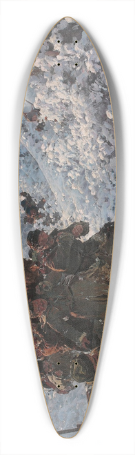 Julian Falat - Return from the bear hunt 39.3 inch art pintail longboard deck