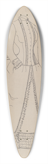 Julie C. Brush - Dress 39.3 inch art pintail longboard deck