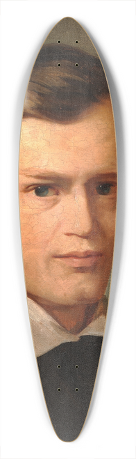 Julie Wilhelmine Hagen-Schwarz - Portrait of Artist Hermann Hartmann 39.3 inch art pintail longboard deck