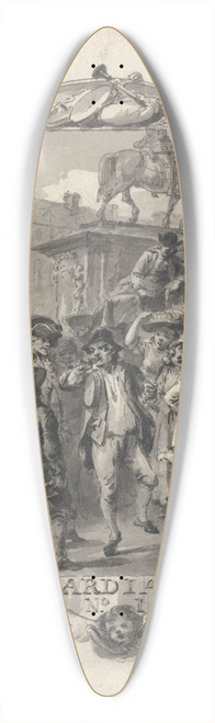 Julius Caesar Ibbetson - Title page for The Guardian 39.3 inch art pintail longboard deck