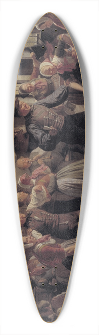 Julius Exner - A Country Dance in the Hedebo District, Zealand 39.3 inch art pintail longboard deck