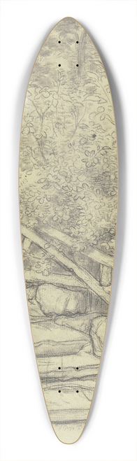 Julius Hamel - Gartenstudie (fr das Portrt der Frau Binding) 39.3 inch art pintail longboard deck