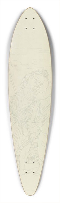 Julius Schnorr Von Carolsfeld - Jacob and Rachel 39.3 inch art pintail longboard deck