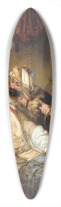 Julius Victor Berger - A Visitor In The Harem 39.3 inch art pintail longboard deck