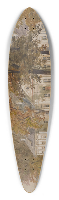 Juliusz Kossak - Paac w Sieniawie 39.3 inch art pintail longboard deck