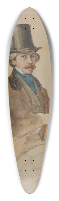 Juliusz Kossak - Portrait of Count Leon Rzewuski 39.3 inch art pintail longboard deck