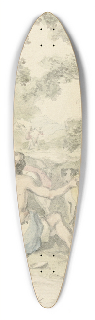 Jurriaan Andriessen - Een gelukkige Arcadische Familie 39.3 inch art pintail longboard deck