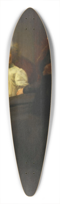 Jzef Pankiewicz - Portrait of Mrs. Oderfeld with her daughter (Lady with a child, Portrait of Mrs. O.) 39.3 inch art pintail longboard deck