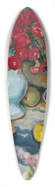 Jzef Pankiewicz - Red carnations (Still life with a blue vase) 39.3 inch art pintail longboard deck