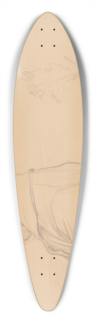Jzef Simmler - Half-length figure of a boy in profile to the left 39.3 inch art pintail longboard deck