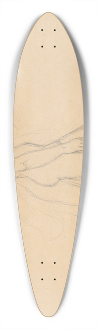 Jzef Simmler - Sketches of two nude males 39.3 inch art pintail longboard deck