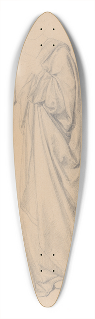 Jzef Simmler - Study of Marys robes for the painting The Immaculate Conception of the Blessed Virgin Mary 39.3 inch art pintail longboard deck