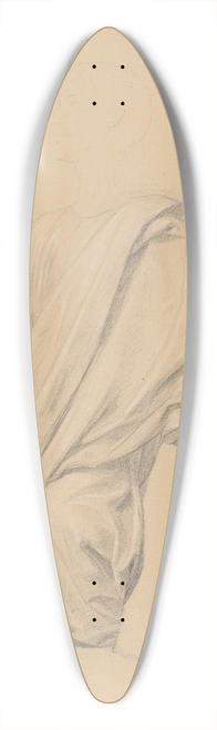 Jzef Simmler - Study of Moses robes for the painting The Immaculate Conception of the Blessed Virgin Mary 39.3 inch art pintail longboard deck