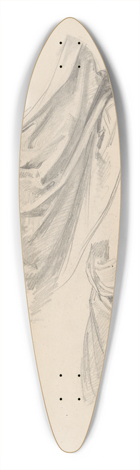 Jzef Simmler - Study of Moses robe to the painting Immaculate Conception of the Blessed Virgin Mary 39.3 inch art pintail longboard deck