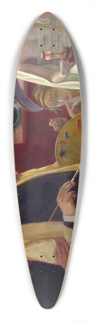 Jzef Unierzyski - Self-portrait with harpies 39.3 inch art pintail longboard deck