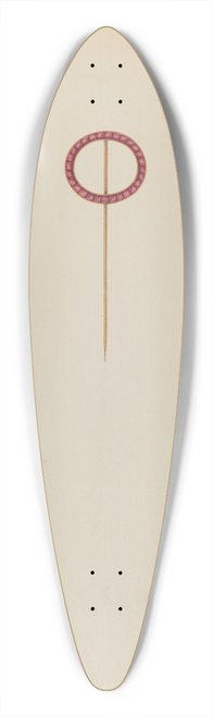 Kalamian Walton - Stick Pin 39.3 inch art pintail longboard deck